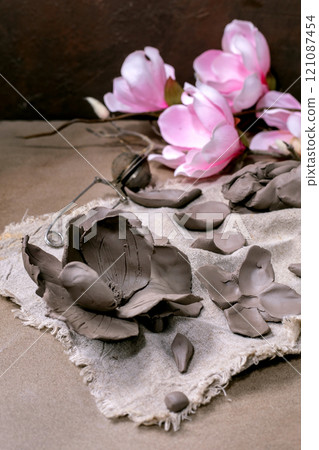 Creating a Clay Flower Creating a Clay Flower 121087454
