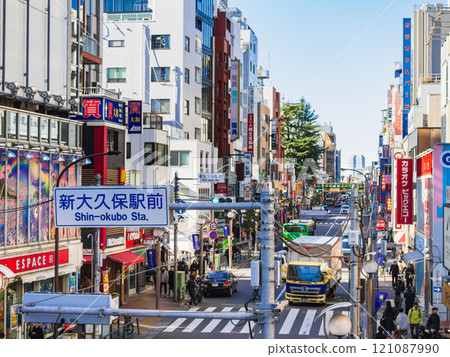 東京新大久保大街 *部分柔焦 121087990