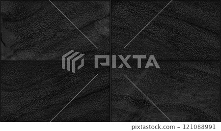 Wooden look black white rectangular seamless ceramic tile and pattern useful as background or texture 121088991