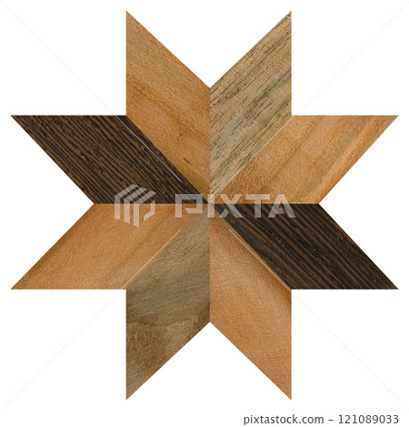 Wooden marquetry can be patterns created from the combination of wood, wooden floor, parquet, cutting board Wooden marquetry can be patterns created from the combination of wood, wooden floor, parquet, cutting board 121089033