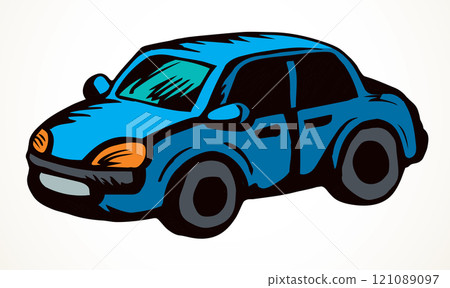 Toy Car. Vector drawing icon 121089097