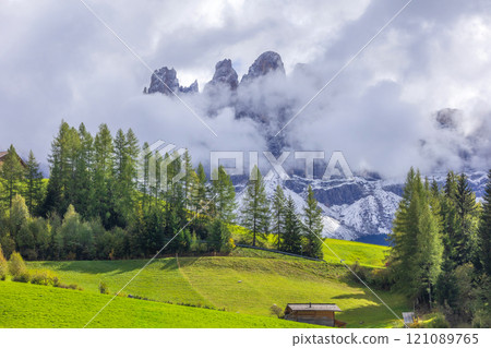 St. Magdalena Santa Maddalena Dolomites, Italy 121089765