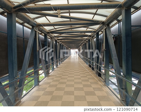 A picture of foot over bridge A picture of foot over bridge 121090714