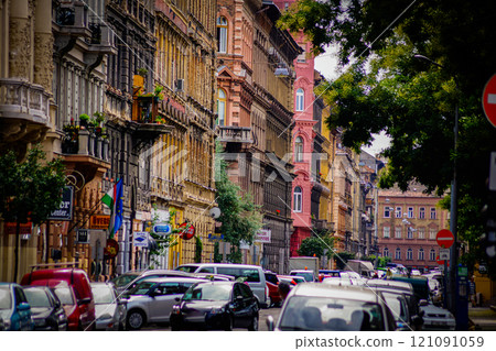 Traffic and European streets Traffic and European streets 121091059