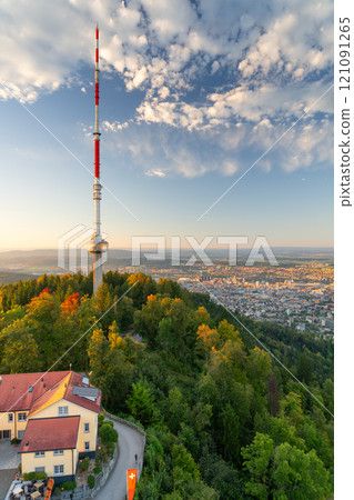 View of Zurich, Switzerland from the Top of Zurich View of Zurich, Switzerland from the Top of Zurich 121091265
