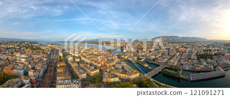 Geneva, Switzerland Skyline Panorama 121091271