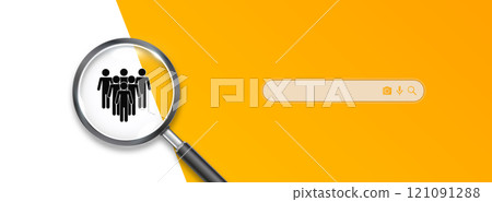 We're hiring vacant concept. Minimal business recruiting announcement. Vector. 121091288