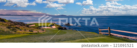 Pebble Beach golf course, Monterey, California, USA 121091521