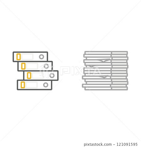 成堆的文件 121091595