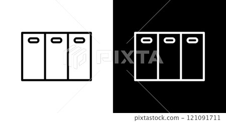 Storage box simple line icon 121091711