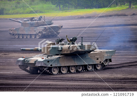中部/日本陸上自衛隊/富士學校紀念活動/90式坦克前往支援受損的90式坦克/靜岡縣小山町 中部/日本陸上自衛隊/富士學校紀念活動/90式坦克前往支援受損的90式坦克/靜岡縣小山町 121091719
