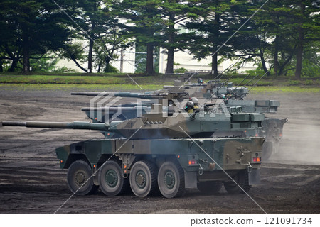 中部/日本陸上自衛隊/富士學校紀念活動/16式機動戰車協助掃雷鋪路/靜岡縣小山町（1） 121091734