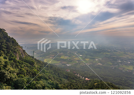 Ba Den mountain tourist area, Tay Ninh province, Vietnam. 121092856