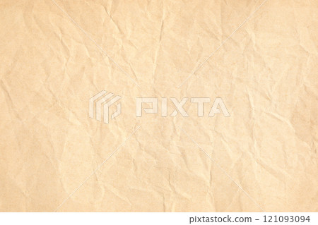Old crumpled brown paper texture 121093094