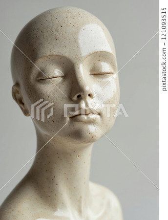 Female head sculpture. 121093515