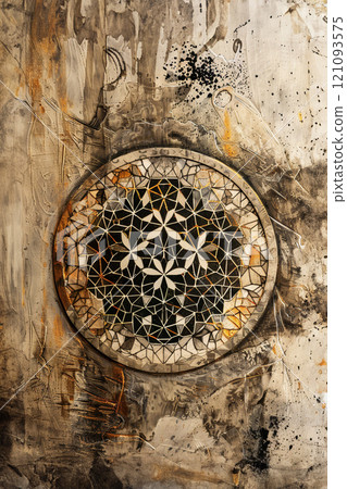 Celestial magic mystical and esoteric Illustration 121093575