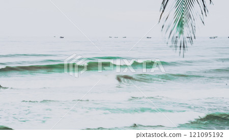 Real photo sea water waves, abstract background, nature power, pale light grey green matte more tone in stock Real photo sea water waves, abstract background, nature power, pale light grey green matte more tone in stock 121095192