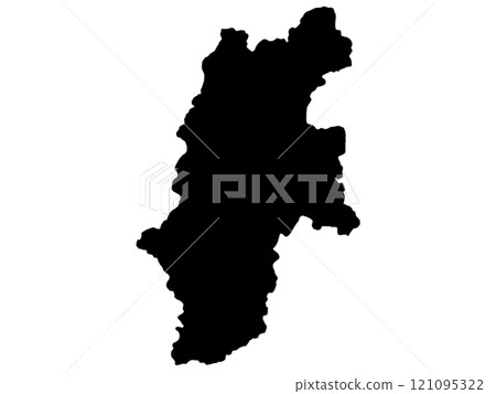 A slightly loose silhouette of Nagano Prefecture Chubu region 121095322