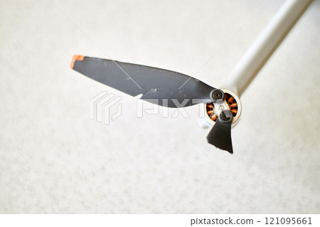 Broken propellers of brushless motor, quadcopter blades Broken propellers of brushless motor, quadcopter blades 121095661
