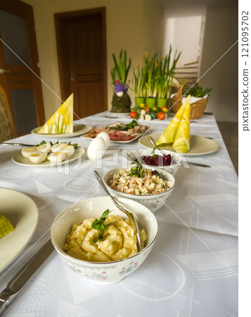 Traditional Polish Easter table 121095702