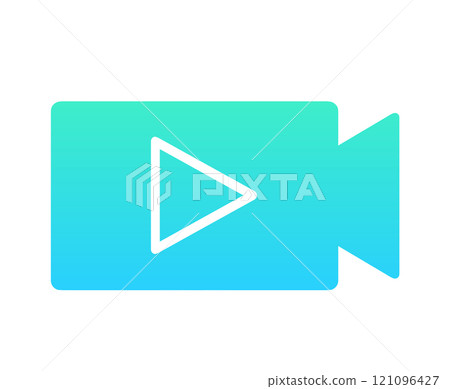 綠色漸層|攝影機 綠色漸層|攝影機 121096427