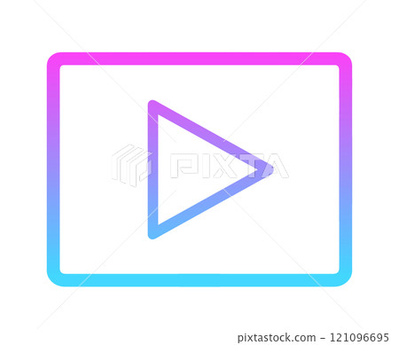 Neon color gradient | Video icon 121096695