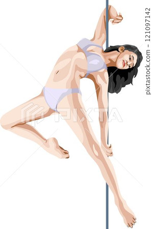Pole Dance Sexy Girl Pole Dance Sexy Girl 121097142