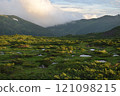 雲平未開發地區的黃昏 121098215