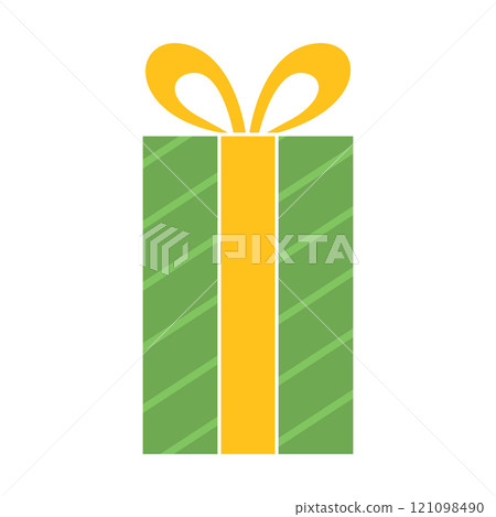 Colored gift box with ribbon Vector 121098490