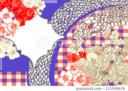 2025 蛇年新年賀卡插圖與蛇設計 121099676
