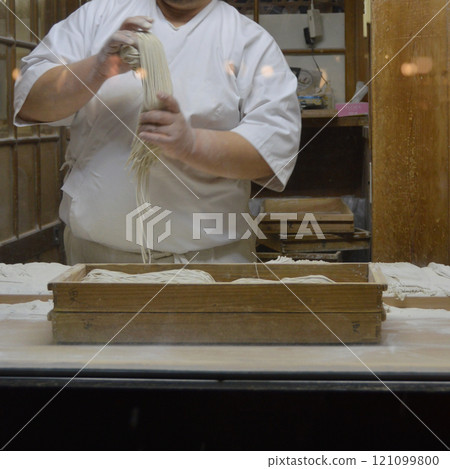 Making of Japanese SOBA noodle / Japanese soba noodles, handmade soba 121099800