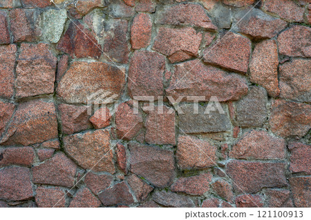 Granite Stone Wall Surface for Wallpaper Background. 121100913