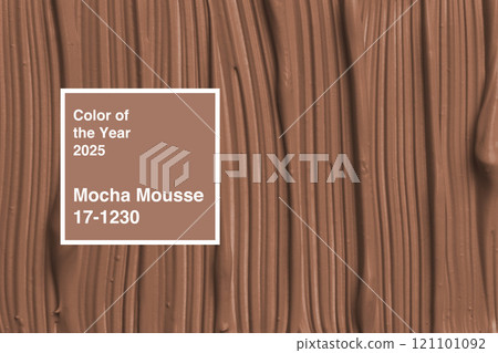 Mocha Mousse 17-1230 inspires interior design trends for 2025 with rich chocolate tones and textures 121101092