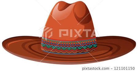 Traditional Mexican Sombrero Illustration Traditional Mexican Sombrero Illustration 121101150