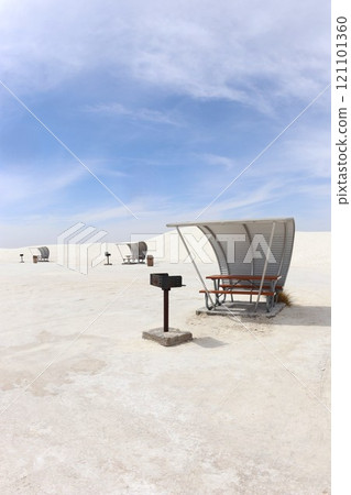 View of White Sands National Park (+rest area) 121101360