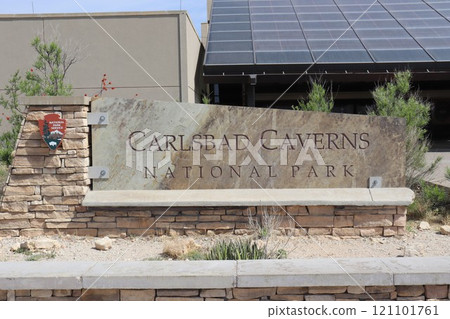 Carlsbad Caverns National Park sign 121101761