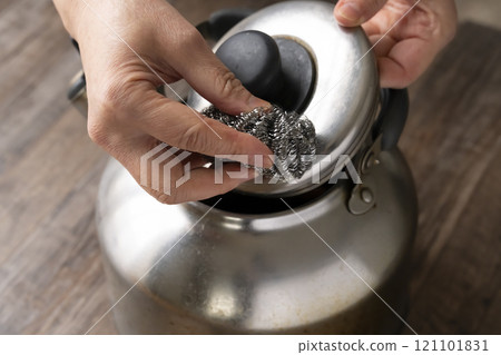Removing burnt food from the kettle Removing burnt food from the kettle 121101831