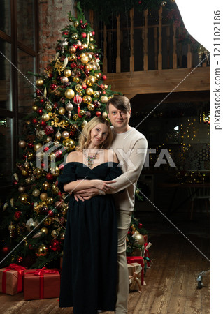 joy happiness smiling decoration family december celebration christmas tree winter woman man joy happiness smiling decoration family december celebration christmas tree winter woman man 121102186