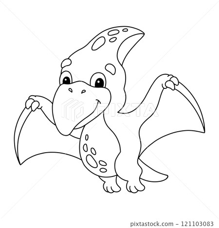 Coloring page for kids. Digital stamp. Cartoon style character. Isolated on white background. Vector illustration. Coloring page for kids. Digital stamp. Cartoon style character. Isolated on white background. Vector illustration. 121103083