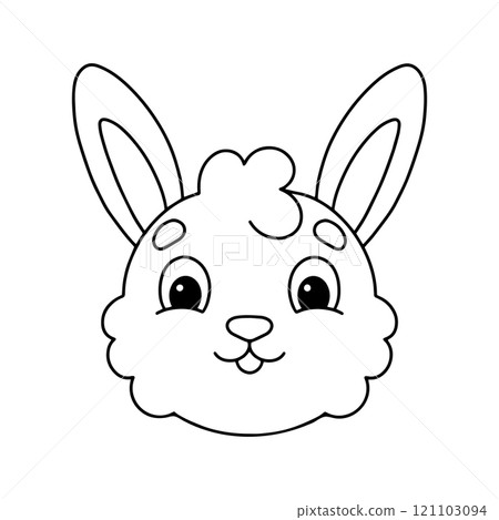 Coloring page for kids. Digital stamp. Cartoon style character. Isolated on white background. Vector illustration. Coloring page for kids. Digital stamp. Cartoon style character. Isolated on white background. Vector illustration. 121103094