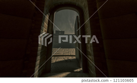 從堡壘的塔門看夜景 121103605