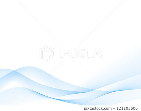藍色/淺藍色波浪背景（波浪紋理） 121103606