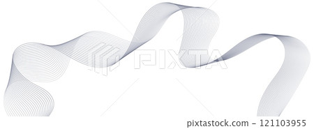 Abstract wave lines background, graphic thin curves design element, flow backdrop. Abstract wave lines background, graphic thin curves design element, flow backdrop. 121103955