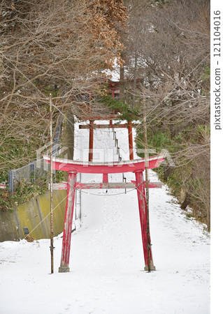 冬季拍攝北海道江差的篠山稻荷神社場地 121104016