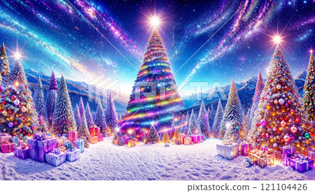 Christmas tree illumination background Christmas tree illumination background 121104426
