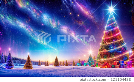 Christmas tree illumination background 121104428