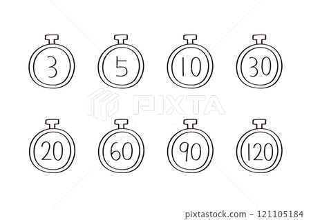 Time icon illustration set Time icon illustration set 121105184