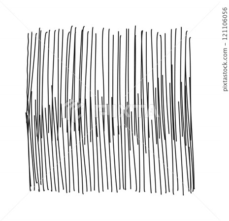 Crosshatch pattern texture. Freehand scribble hatching. Hand drawn pencil line. Vector illustration. 121106056