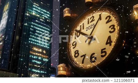 New Year's counting clock New Year's counting clock 121106071