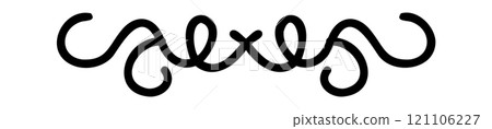 Vintage text dividers. Decorative sketch elements. Vector hand drawn divider clipart Vintage text dividers. Decorative sketch elements. Vector hand drawn divider clipart 121106227